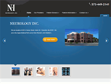 Tablet Screenshot of neurologyinc.com